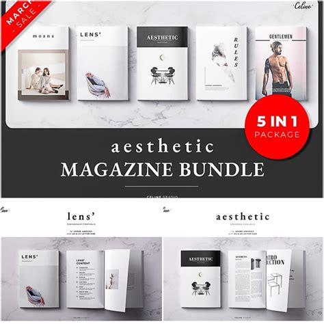 Aesthetic Magazine Bundle 5 In 1 Free Download