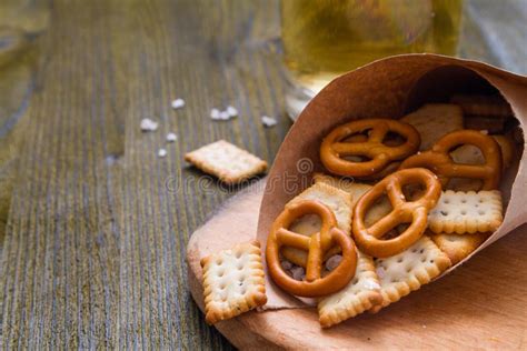 Selection Of Salty Snacks Stock Image Image Of Crunchy 62680593