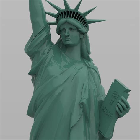 Statue Of Liberty 3d Model Obj Mtl Pdf