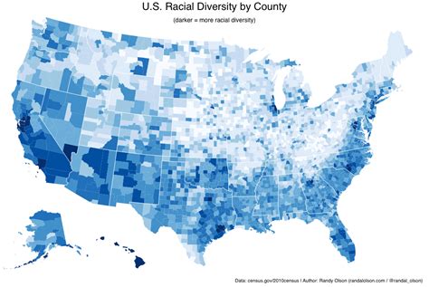3.9% two or more races, 1.9% black or african american, 1.0% american indian and alaska native, 0.4% asian, and 0.05% native hawaiian and other pacific islander. U.S. Racial Diversity by County | Spartan Ideas
