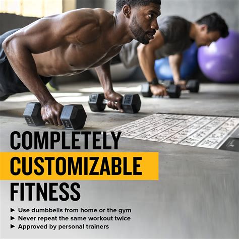 Newme Fitness Dumbbell Workout Exercise Poster Now Laminated