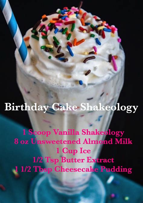 Birthday cake about time birthday cake protein shake recipe plus. Pin on Shakeology Recipes