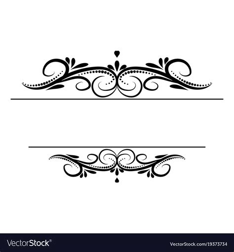 Vintage Swirl Frame Royalty Free Vector Image Vectorstock