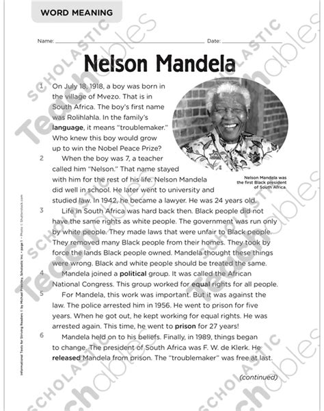 Cheminée Option Tableau Noir Nelson Mandela Short Bio Rival Madison
