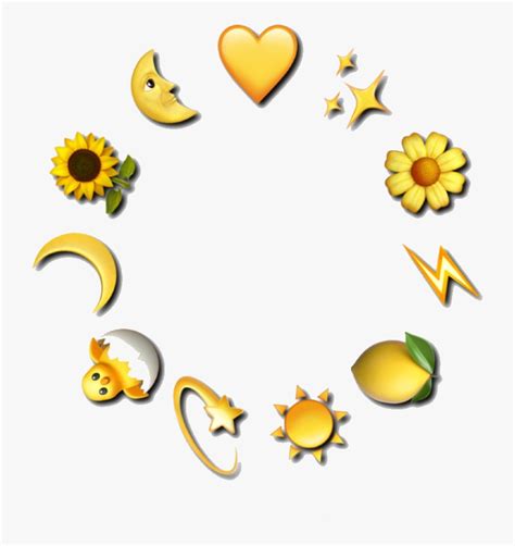 Aesthetic Emojis Combo Yellow Canvas Site