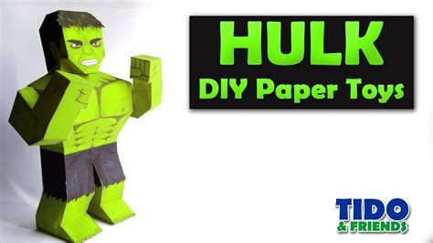 Hulk Avengers Diy Paper Toys Tutorial Cara Membuat Paper Toys Hulk
