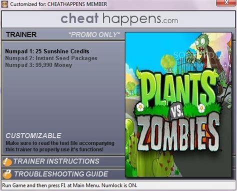 Plants Vs Zombies 1 Trainer Download