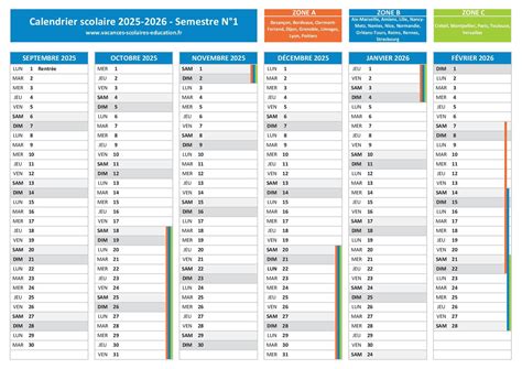 Vacances Scolaires 2025 2026 Dates Et Calendrier Scolaire 2025 2026