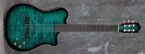 Kiesel Guitars Ns1 Teal On Flamed Maple Fel4 Black Burst Edges Bst