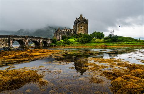 Foggy Scottish Highlands Glencoe Eilean Donan Castle Isle Of Skye