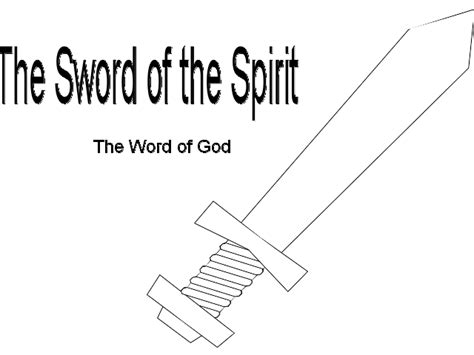 Sword Of The Spirit Template Clip Art At Vector Clip Art