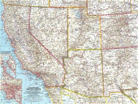 Map Of Palm Springs Area Of California Printable Southwest Region