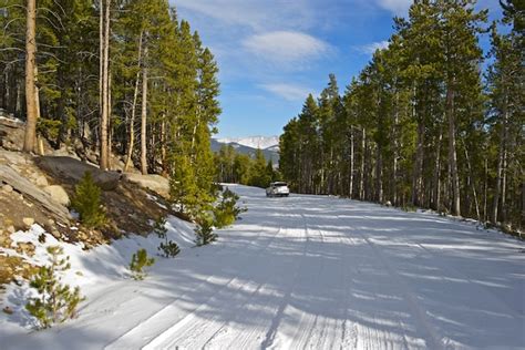 Snowy Mountain Road Free Photo
