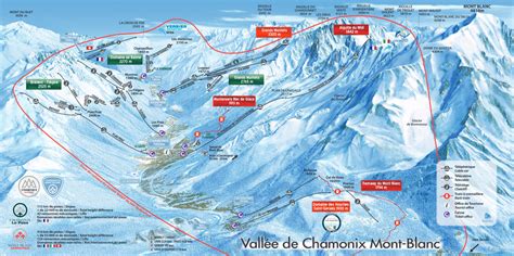 Chamonix Mapa De Pistas Y Caminos