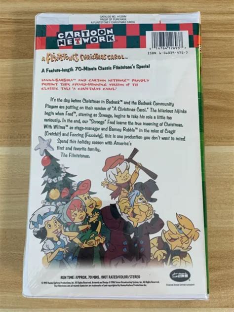 A Flintstones Christmas Carol Vhs Clamshell 1996 Cartoon Network New
