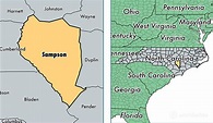 Sampson County, North Carolina / Map of Sampson County, NC / Where is ...