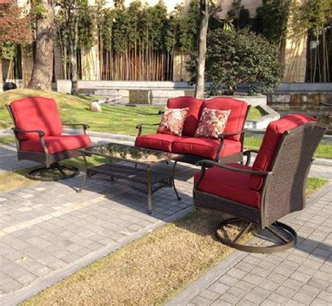 This better home and gardens 4 piece patio conversation set is the perfect addition to your patio, garden, deck or poolside.see. Better Homes and Gardens Powder-Coated Steel with Cushions ...