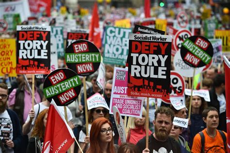 Tens Of Thousands Rally Against Austerity In London Daily Sabah