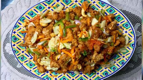 Chicken Cashew Nut Salad চিকেন ক্যাশুনাট সালাদ Homemade Youtube