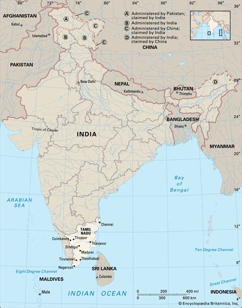 Tamil Nadu On Map Of India Cassey Angelique