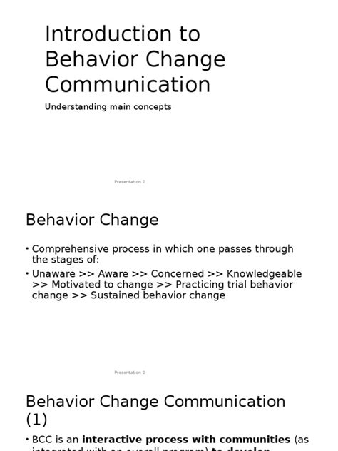 Bcc Behavior Change Communication Pdf Behavior Communication