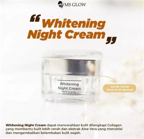 Ms Glow Whitening Night Cream Lazada Indonesia