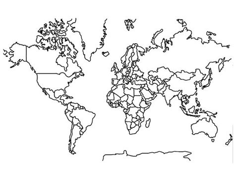 World Map Coloring Page World Map Coloring Page Color Nimbus