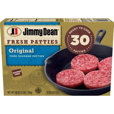 jimmy dean original pork sausage patties 30 count 30 ct 1 6 oz food 4 less