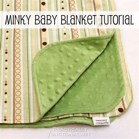Minky Baby Blanket Tutorial From Baby