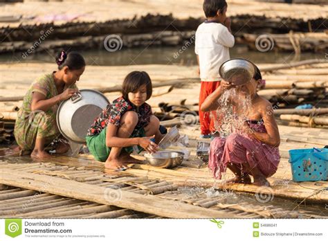 Burmese Women In A Slum Editorial Photo Image Of People 54686041