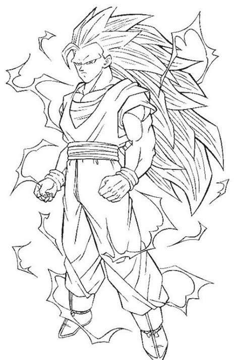 I drew super saiyan goku for my dad cause today is his birthday! Dragon Ball Z Coloring Pages Goku Super Saiyan | Coloriage ...