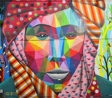 Geometric Face | Mural by Okuda San Miguel aka @okudart at t… | Flickr