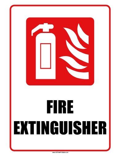 Free Printable Fire Extinguisher Signs Printable Templates