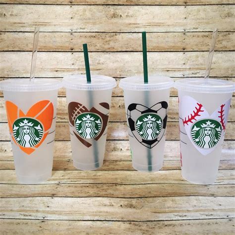 Personalized Sport Reusable Starbucks Cold Cup Etsy Custom