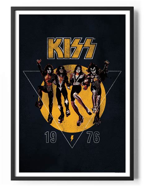 Kiss 1976 Vintage Poster Justposters