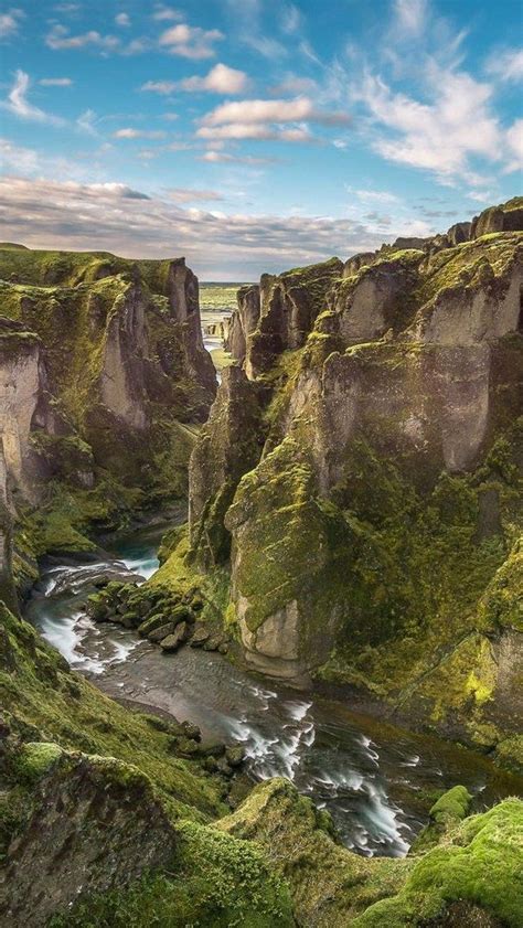 Fjadrargljufur Canyon At South Iceland Wallpaper Backiee