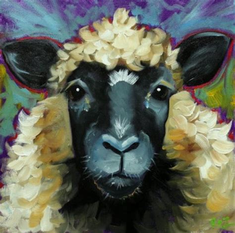 Whimsical Fine Art By Roz Sheep Paintings Farm Animal Paintings