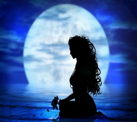 Silhouette Full Moon Blue Moon Rituals Moon Silhouette Moon Fairy