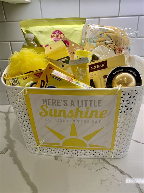 Sunshine Basket Yellow Ts Basket Basket Of Sunshine Mothers Day