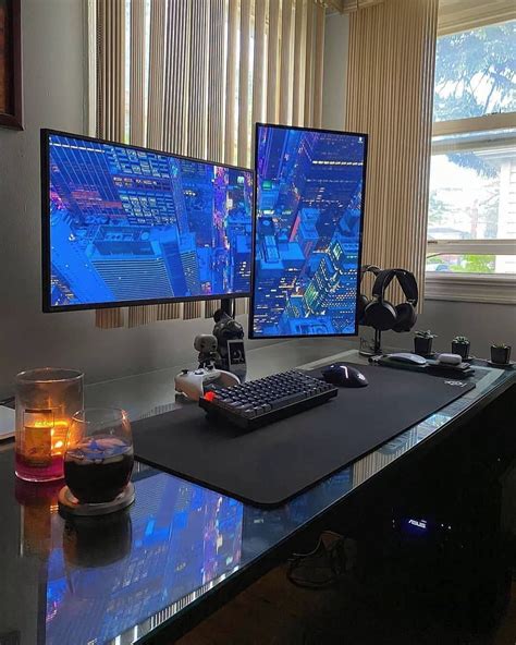 Dual Monitor Setup For Gaming Room Room Setup Home Studio Setup