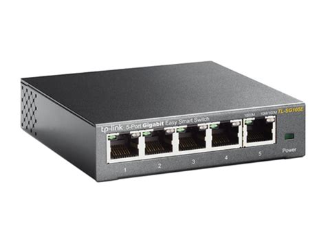 Stahlgehäuse für tischaufbau oder wandmontage. TP-LINK TL-SG105E 5-port Gigabit Easy Smart switch ...