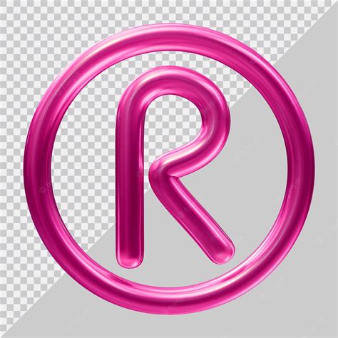 Premium Psd Registered Trademark Symbol With 3d Modern Style