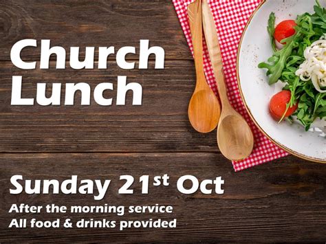 Service With Communion Followed By Church Lunch Park Church