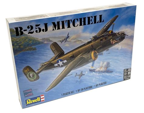148 Revell B 25j Mitchell Bomber Plastic Model
