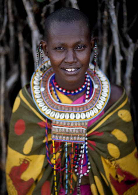 Maasai Woman In Traditional Clothes Kenya The Maasais Li Flickr