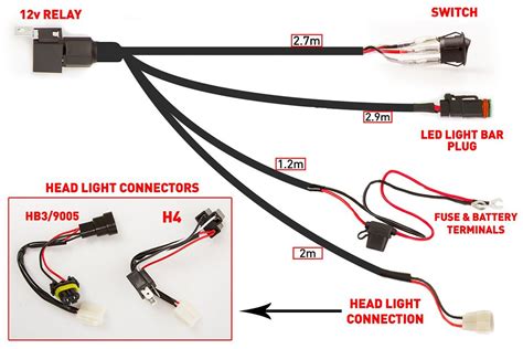 Many good image inspirations on our internet are the best image selection for led tail lights wiring diagram. LED Light Bar Wiring Harness | Simple Install | Waterproof Deutsch Connector | Adventure Kings ...