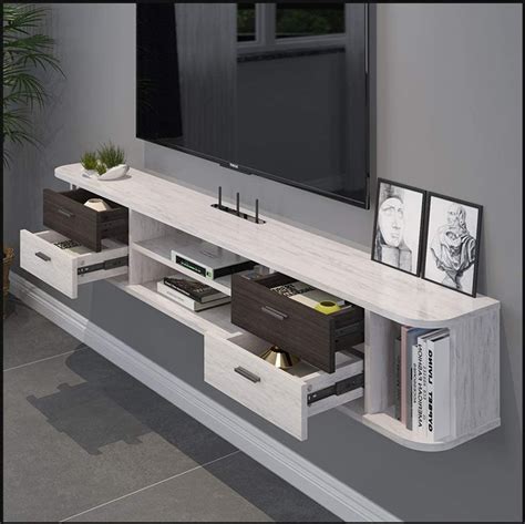 Amazon Com Floating Shelf Wall TV Cabinet Modern Floating TV Stand