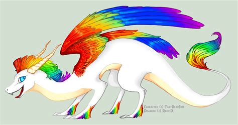 Rainbow Dragon Rooncakes Digital Art Art Painting Paintings Dragon