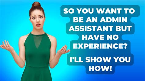 How To Become An Administrative Assistant Without Any Experience Youtube