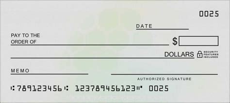 Editable Blank Check Template